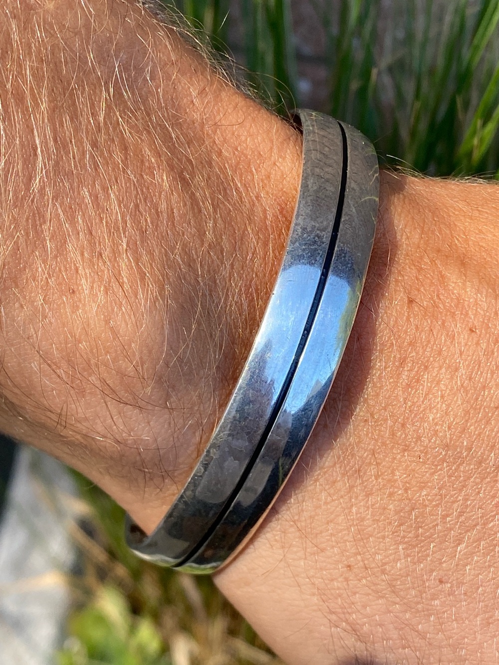 Unisex Heavy Sterling Silver 925 Cuff Bracelet 35.5g